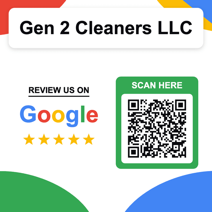 QR code that opens the Gen 2 Cleaners LLC review page on Google